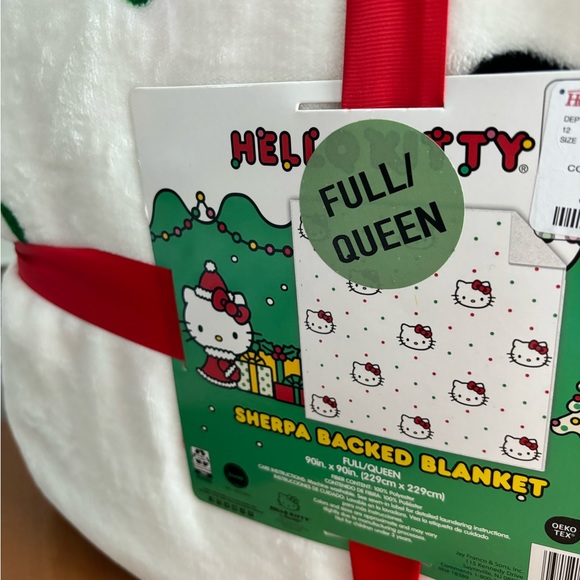 Hello Kitty Sherpa Backed Blanket - Picture 2 of 2